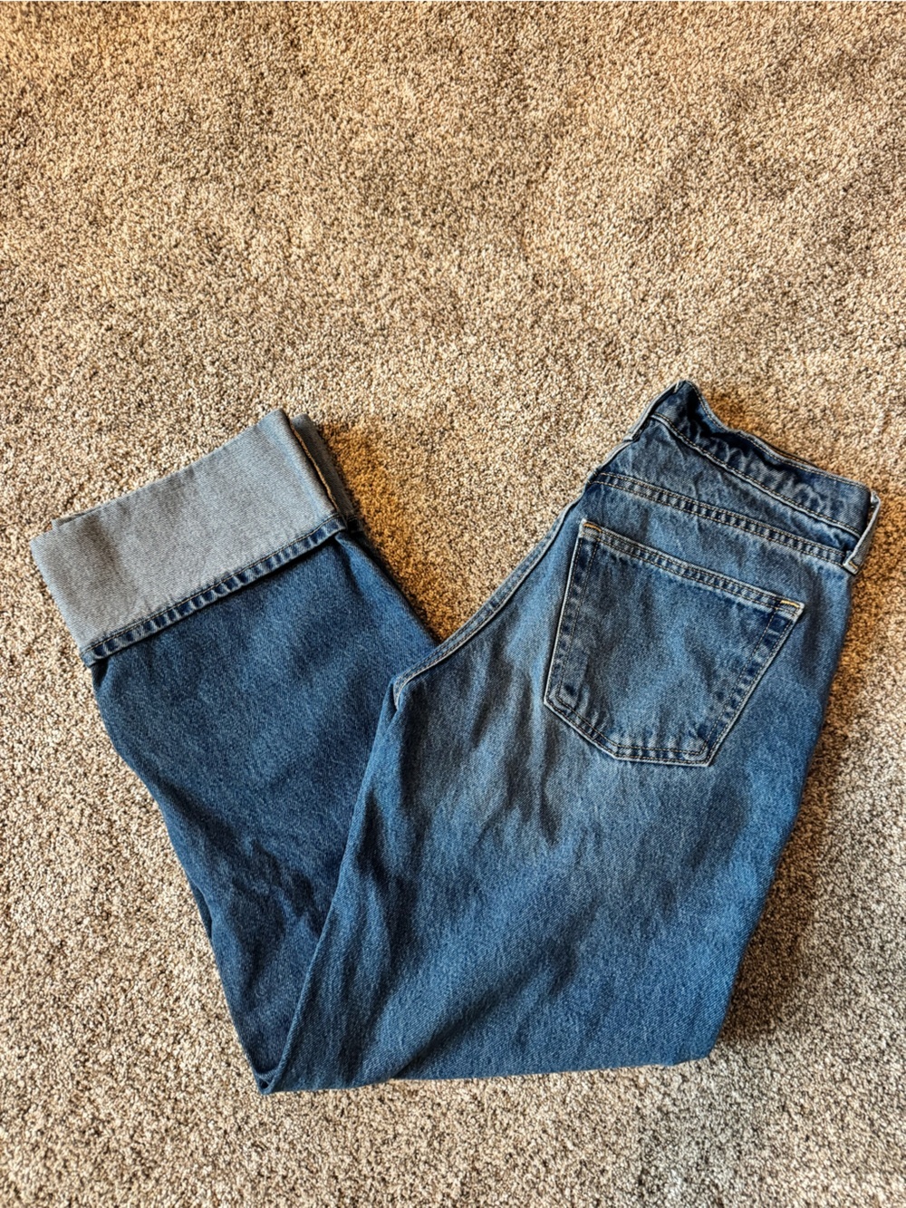 Universal Thread Men's Dark Blue Relaxed Jeans